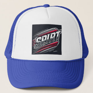SPIRIT Bold Sports Typografy Design Truckerkappe