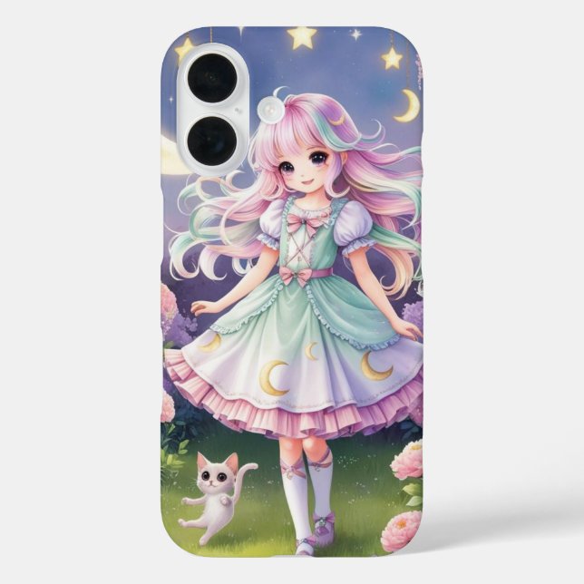 Spirit Cat Phone Case - Magical Girl Kawaii (Rückseite)