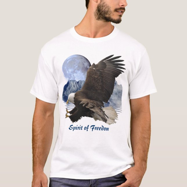 SPIRIT DES FREEDOM Bald Eagle Wildlife Shirt (Vorderseite)