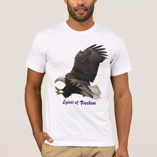 SPIRIT DES FREEDOM Bald Eagle Wildlife T - Shirt (Vorderseite)