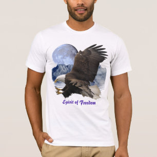 SPIRIT DES FREEDOM Bald Eagle Wildlife T - Shirt