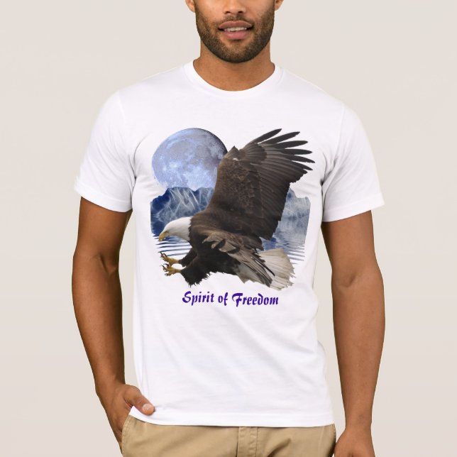 SPIRIT DES FREEDOM Bald Eagle Wildlife T - Shirt (Vorderseite)