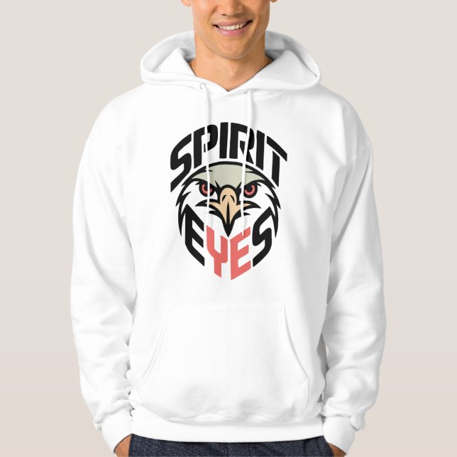 Spirit Eyes Hoodie – Bold Eagle Mascot Design for  (Vorderseite)