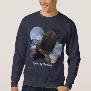 SPIRIT FREEDOM Bald Eagle Wildlife Apparel Sweatshirt