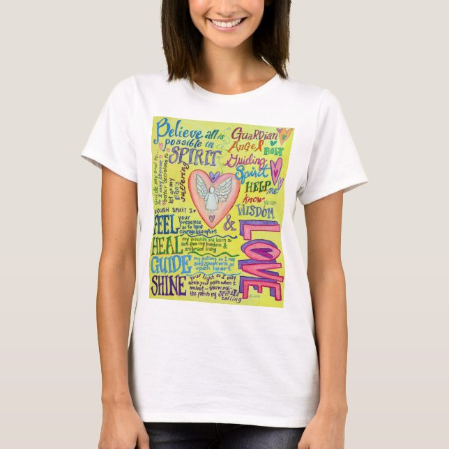 Spirit Guidance Gebet Inspiration Angel Shirt (Vorderseite)