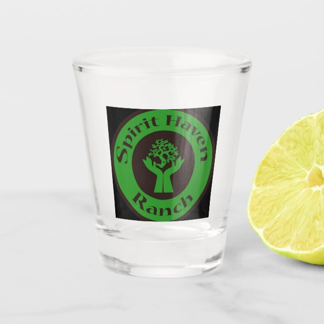 Spirit Haven Ranch Logo Shootglas Schnapsglas (Vorderseite)