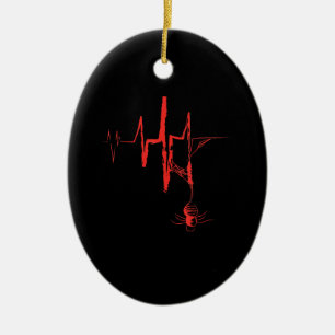 Spirit Heartbeat Halloween-Party rot und blutig Keramik Ornament