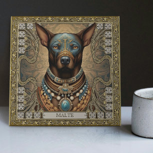 Spirit-Hund-Beschützer Personalisierter Stamm Fliese