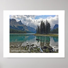 Spirit Island Maligne Lake Jasper Nationalpark Poster