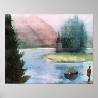 SPIRIT ISLAND WATERCOLOR POSTER