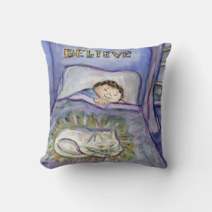 Spirit Kitty Cat Condolence Art Pillow Kissen