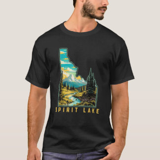 Spirit Lake Idaho Staat Außenwelt Grafik T-Shirt