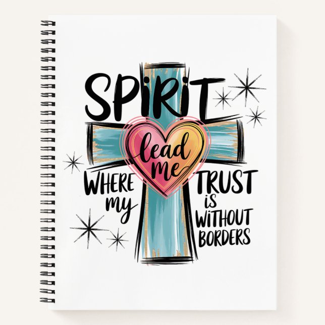 Spirit Lead Me Christlich-Notebook Notizbuch (Vorderseite)