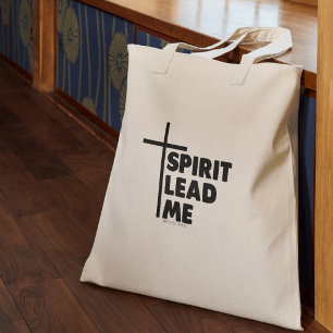 Spirit Lead Me Typografie Christlich Tragetasche