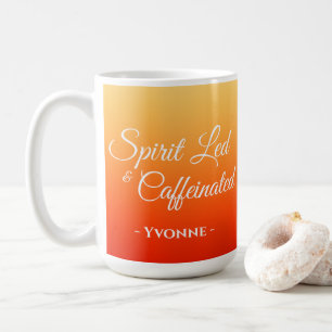 Spirit Led & Caffeineinate Personalisiert Christli Kaffeetasse