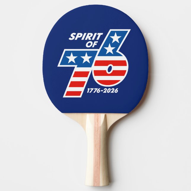 Spirit of 76 - America's 250th Birthday 1776-2026 Tischtennis Schläger (Vorderseite)