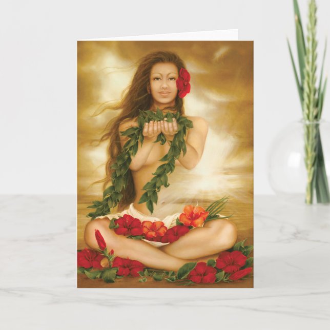 Spirit of Aloha by fine artist Lori Higgins. Karte (Vorderseite)