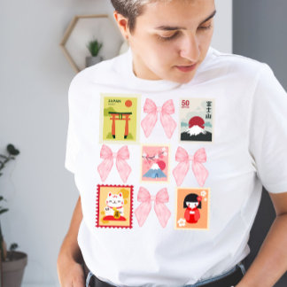 Spirit of Japan Coquette Briefmarke Collection Tri-Blend Shirt