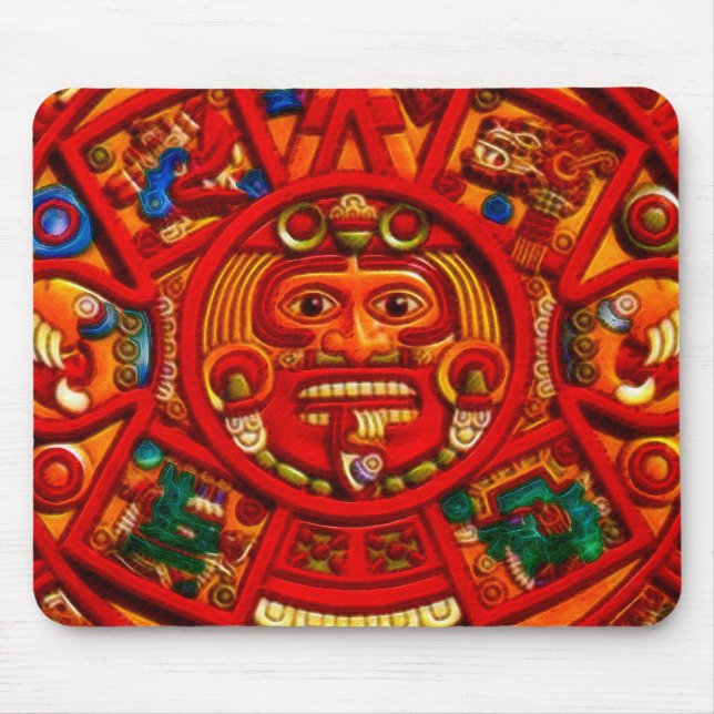 Spirit of Mexico & Peru, Mayan Incan Design Mousepad (Vorne)