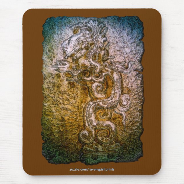 Spirit of Mexico & Peru, Mayan Incan Design Mousepad (Vorne)