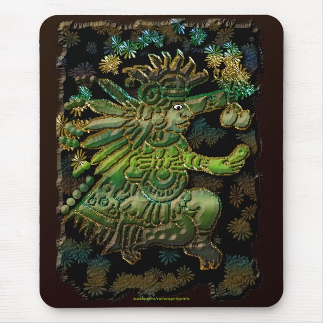 Spirit of Mexico & Peru, Mayan Incan Design Mousepad (Vorne)