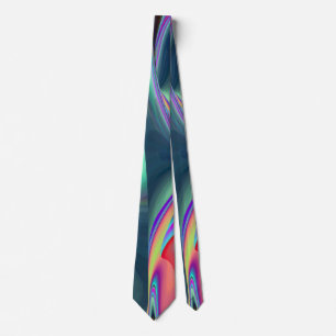 Spirit of Summer Breeze , Abstrakt 3D Rainbowart Krawatte