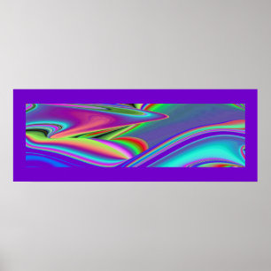 Spirit of Summer Breeze Abstrakt 3D Rainbowart Poster