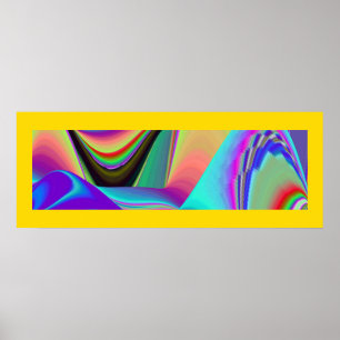 Spirit of Summer Breeze Abstrakt 3D Rainbowart Poster