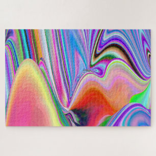 Spirit of Summer Breeze , Abstrakt 3D Rainbowart Puzzle