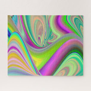 Spirit of Summer Breeze , Abstrakt 3D Rainbowart Puzzle