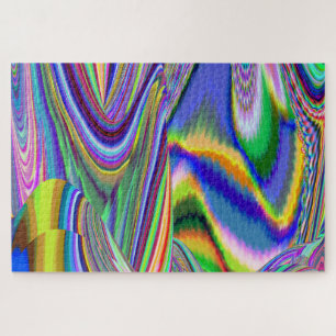 Spirit of Summer Breeze , Abstrakt 3D Rainbowart Puzzle