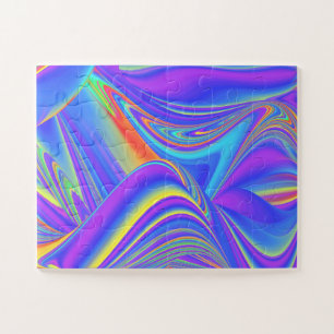 Spirit of Summer Breeze , Abstrakt 3D Rainbowart Puzzle