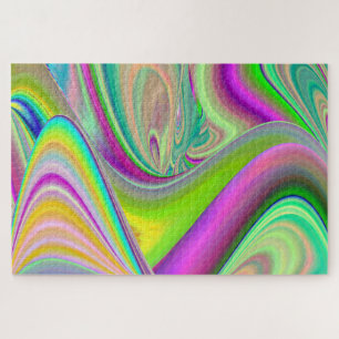 Spirit of Summer Breeze , Abstrakt 3D Rainbowart Puzzle