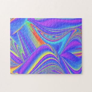 Spirit of Summer Breeze , Abstrakt 3D Rainbowart Puzzle