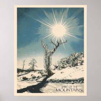 Spirit of the mountain - Art Print ポスター Poster