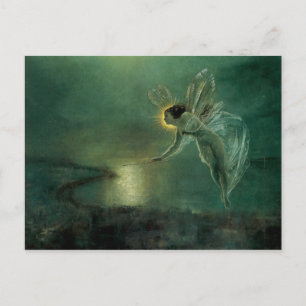 Spirit of the Night Viktorianisch Fairy Art Postca Postkarte