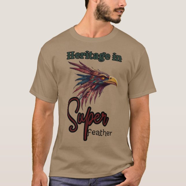 Spirit of the Sky: Walua-Style Indianer Bir T-Shirt (Vorderseite)