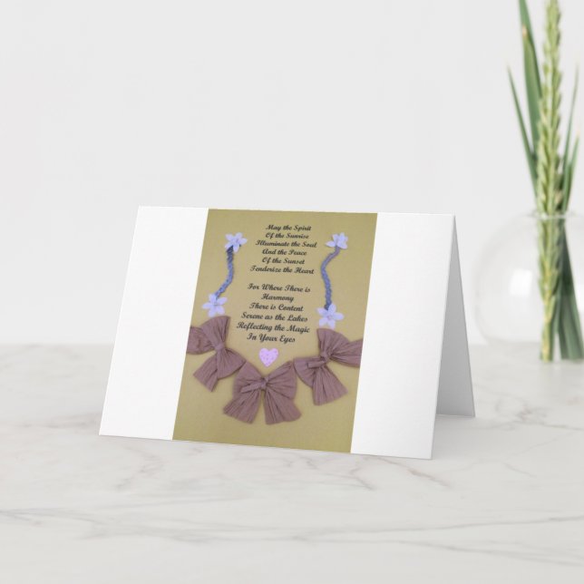 Spirit O's Sunrise Note Card Dankeskarte (Vorderseite)