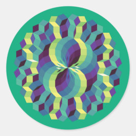 Spirit Pattern 888 Runder Aufkleber