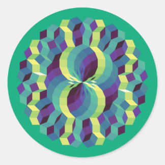 Spirit Pattern 888 Runder Aufkleber