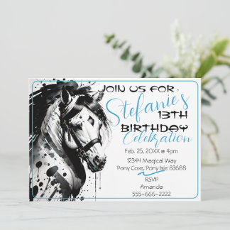 Spirit Pony 10 Einladung zum Geburtstag