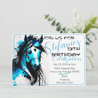 Spirit Pony 16 Einladung zum Geburtstag