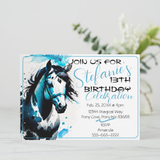 Spirit Pony 18 Einladung zum Geburtstag