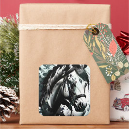 Spirit Pony 1 Quadratischer Aufkleber