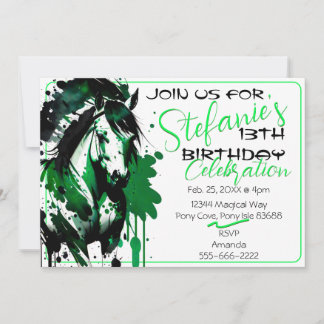 Spirit Pony 35 Einladung zum Geburtstag