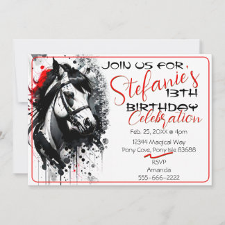 Spirit Pony 36 Einladung zum Geburtstag