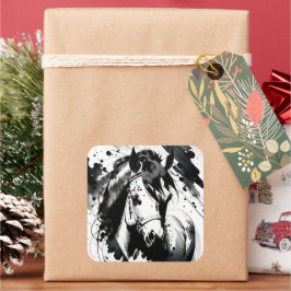 Spirit Pony 7 Quadratischer Aufkleber