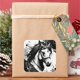 Spirit Pony 9 Quadratischer Aufkleber