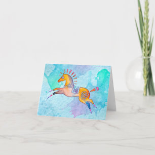 Spirit Pony Blank Notecard Karte