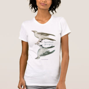 "SPIRIT RAVEN II" Rare White Raven Wildlife Shirt